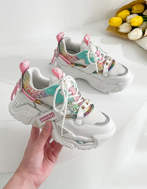 Load image into Gallery viewer, Casual Sports Shoes Women&#39;s All-Match Small White Shoes Summer New Lea

