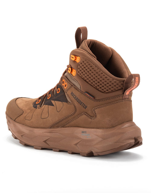 Load image into Gallery viewer, ROCKROOSTER Farmington Brown 6 Inch Waterproof Hiking Boots with
