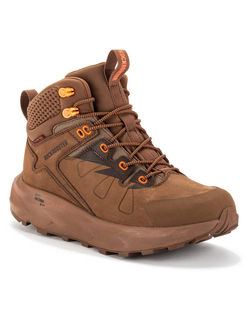 Load image into Gallery viewer, ROCKROOSTER Farmington Brown 6 Inch Waterproof Hiking Boots with
