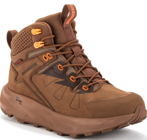 Load image into Gallery viewer, ROCKROOSTER Farmington Brown 6 Inch Waterproof Hiking Boots with
