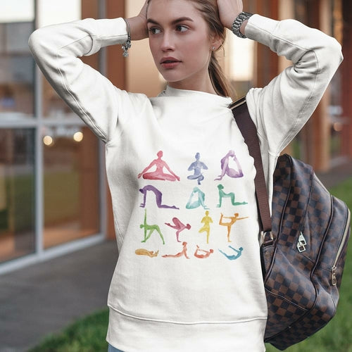 Load image into Gallery viewer, Yoga Theme Crewneck Sweatshirt
