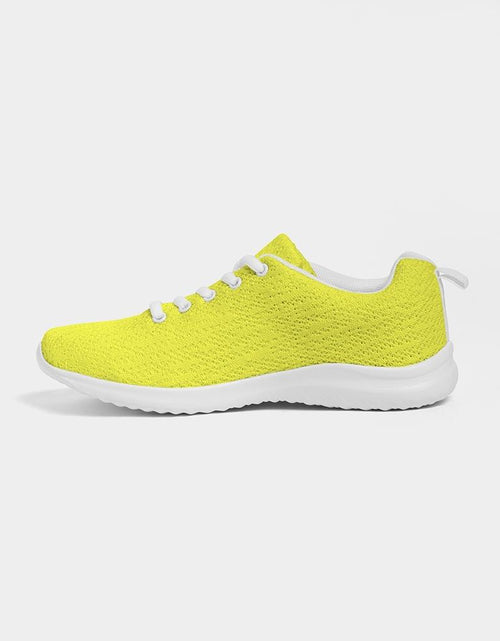 Load image into Gallery viewer, Mens Sneakers, Yellow Low Top Canvas Running Sports Shoes - O7O475
