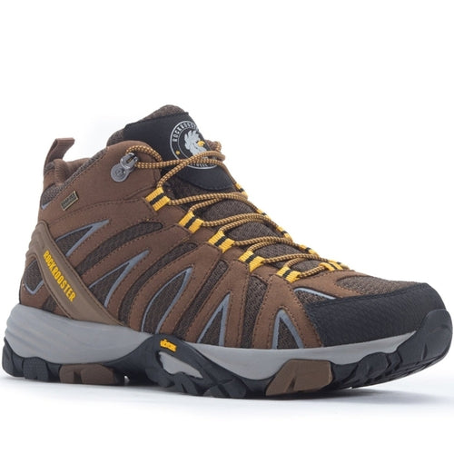 Load image into Gallery viewer, ROCKROOSTER Bedrock Brown 6 Inch Waterproof Hiking Boots with VIBRAM®
