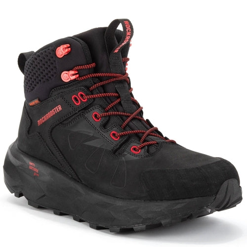 Load image into Gallery viewer, ROCKROOSTER Farmington Black 6 Inch Waterproof Hiking Boots with
