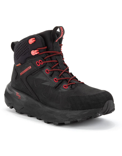 Load image into Gallery viewer, ROCKROOSTER Farmington Black 6 Inch Waterproof Hiking Boots with
