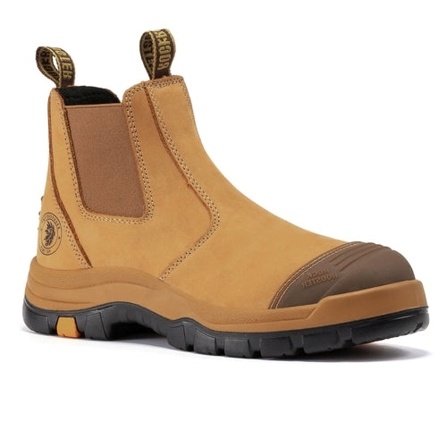 Load image into Gallery viewer, ROCKROOSTER Gammon Tan 6 inch Slip On Leather Work Boots AK222
