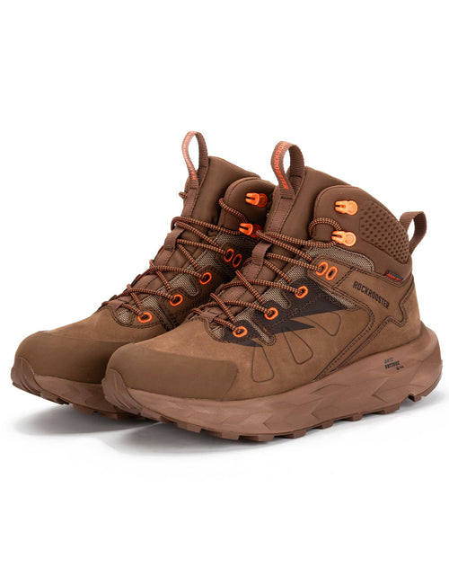 Load image into Gallery viewer, ROCKROOSTER Farmington Brown 6 Inch Waterproof Hiking Boots with
