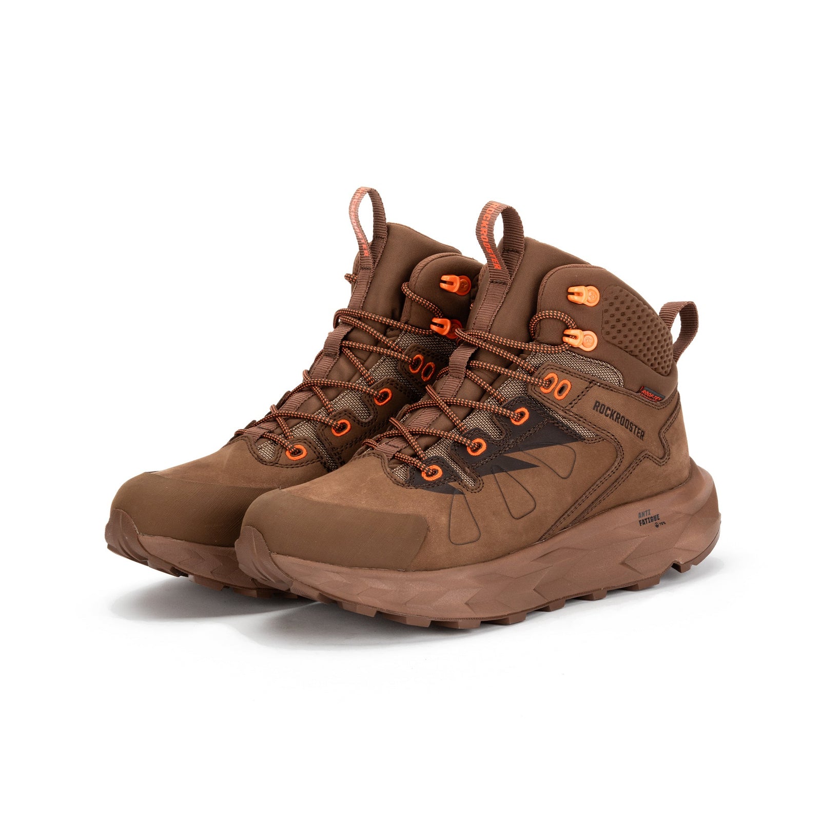 ROCKROOSTER Farmington Brown 6 Inch Waterproof Hiking Boots with