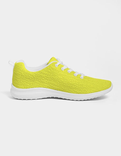 Load image into Gallery viewer, Mens Sneakers, Yellow Low Top Canvas Running Sports Shoes - O7O475
