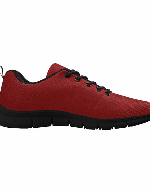 Load image into Gallery viewer, Uniquely You Sneakers for Men, Maroon Red Running Shoes
