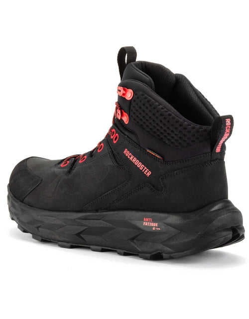 Load image into Gallery viewer, ROCKROOSTER Farmington Black 6 Inch Waterproof Hiking Boots with
