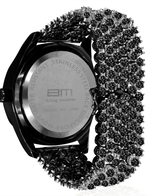 Load image into Gallery viewer, Luxury Ice Black CZ Iced out Watch 5110063
