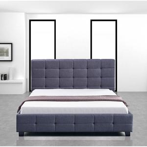 Load image into Gallery viewer, Double Grey Linen Fabric Deluxe Bed Frame
