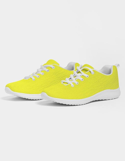 Load image into Gallery viewer, Mens Sneakers, Yellow Low Top Canvas Running Sports Shoes - O7O475
