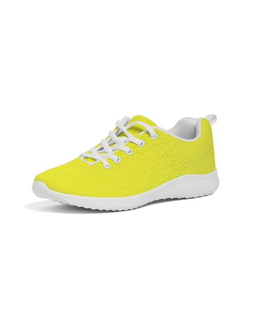 Load image into Gallery viewer, Mens Sneakers, Yellow Low Top Canvas Running Sports Shoes - O7O475
