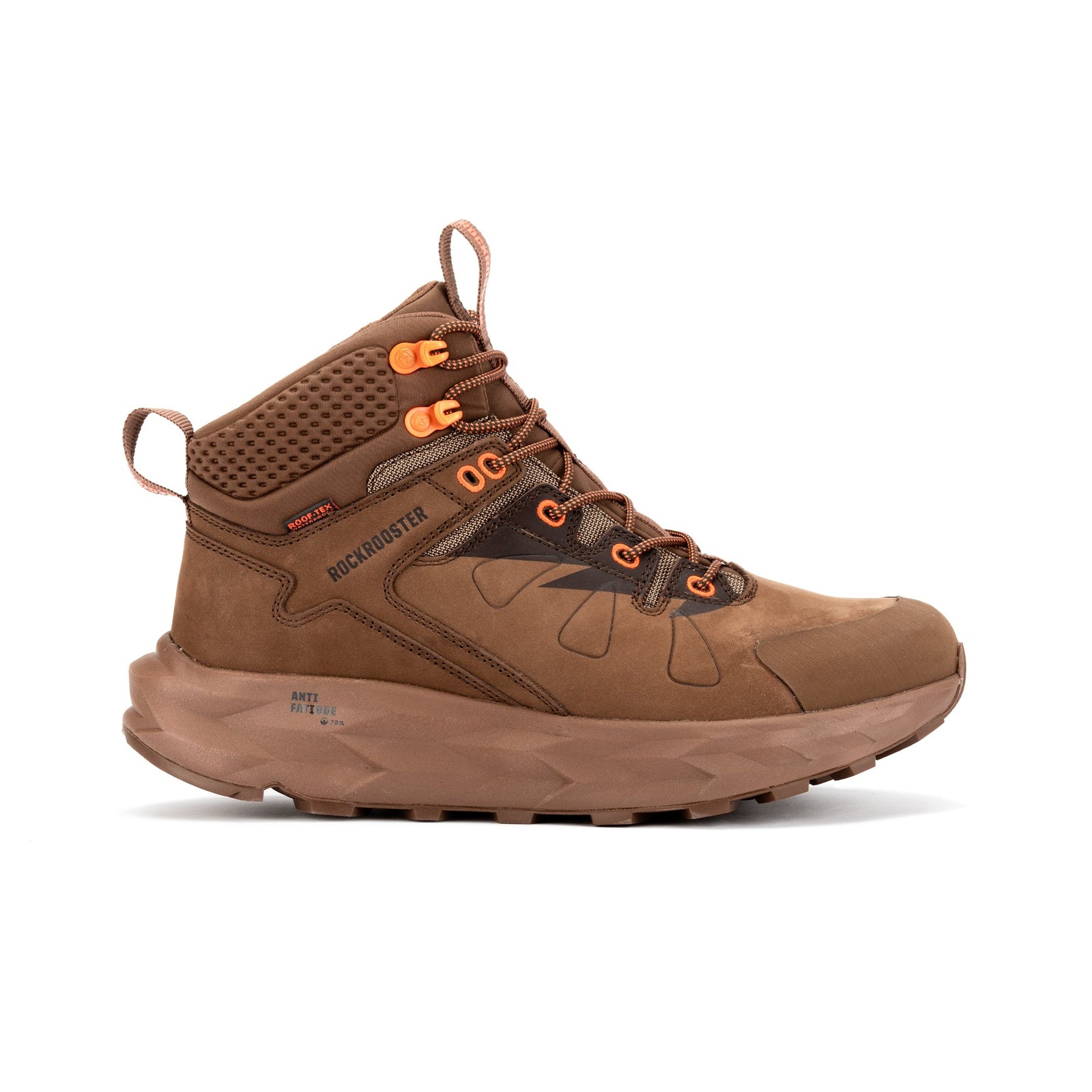 ROCKROOSTER Farmington Brown 6 Inch Waterproof Hiking Boots with