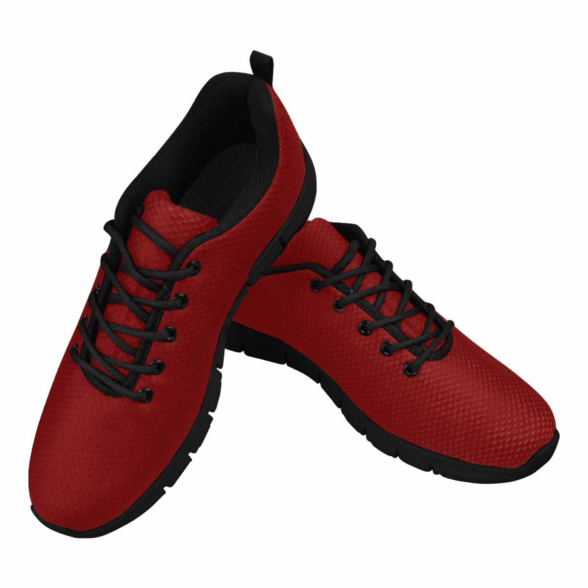 Uniquely You Sneakers for Men, Maroon Red Running Shoes