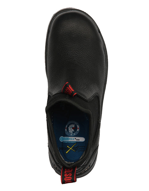 Load image into Gallery viewer, ROCKROOSTER Bakken 6 inch Steel Toe Black Leather Waterproof Work
