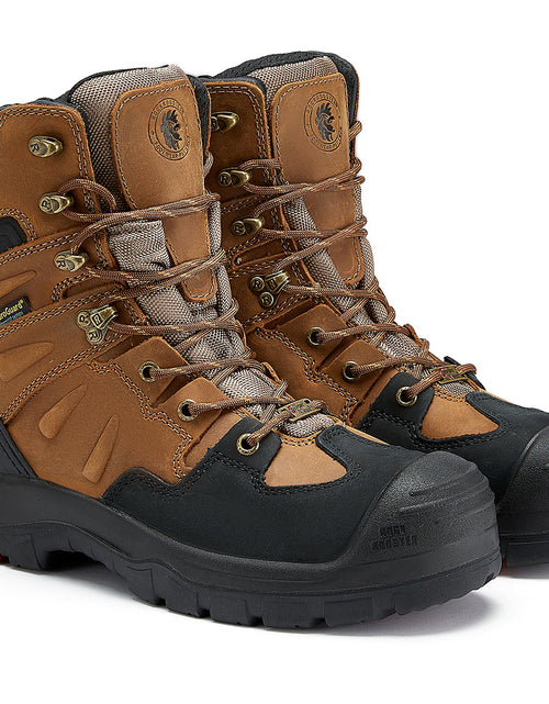 Load image into Gallery viewer, ROCKROOSTER Woodland Men&#39;s 8 inch Brown Work Boots, Composite Toe,
