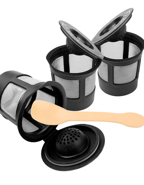 Load image into Gallery viewer, 3pcs Reusable Coffee Filter Pod with Spoon
