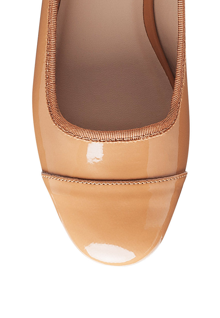 Camella Round Toe Ballerina Flat Shoes