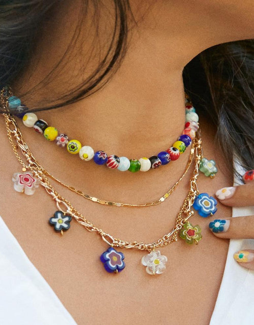 Load image into Gallery viewer, Candice Layered Multi-Color 2 PC Layered Necklace
