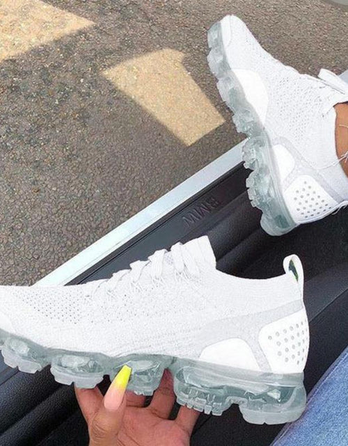 Load image into Gallery viewer, Women's Flying Woven Breathable Casual Sneakers White
