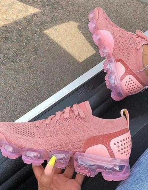 Load image into Gallery viewer, Women's Flying Woven Breathable Casual Sneakers Pink
