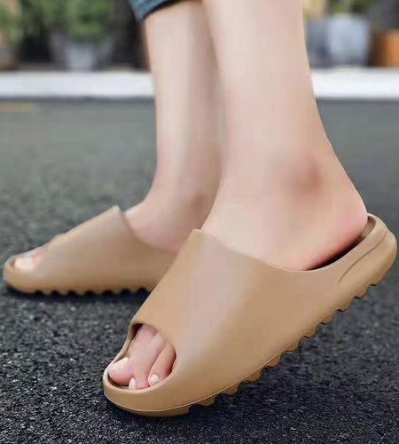 Yeezy Inspired Slides Brown/Khaki