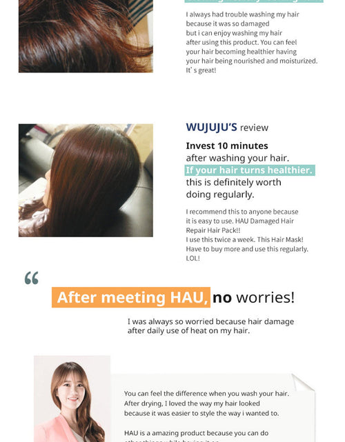 Load image into Gallery viewer, HAU Professional Hair Pack for Dry Damaged Hair and Hair Regrowth 1
