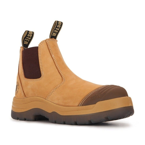 Load image into Gallery viewer, ROCKROOSTER Gammon Tan 6 inch Slip On Leather Work Boots AK222
