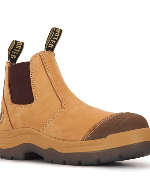 Load image into Gallery viewer, ROCKROOSTER Gammon Tan 6 inch Slip On Leather Work Boots AK222
