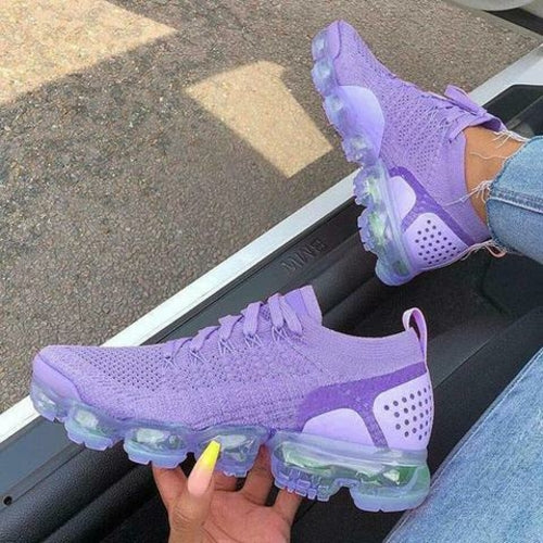 Load image into Gallery viewer, 2021 Purple Sneakers Women Casual Shoes Mesh Air-Cushion Flat
