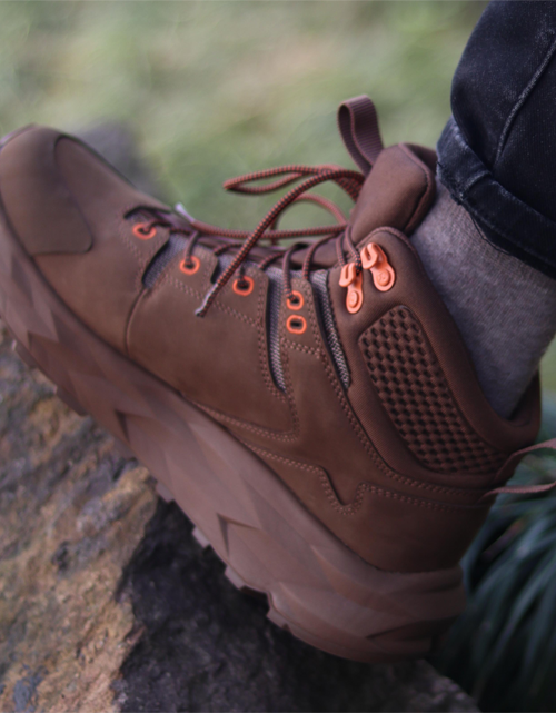 Load image into Gallery viewer, ROCKROOSTER Farmington Brown 6 Inch Waterproof Hiking Boots with
