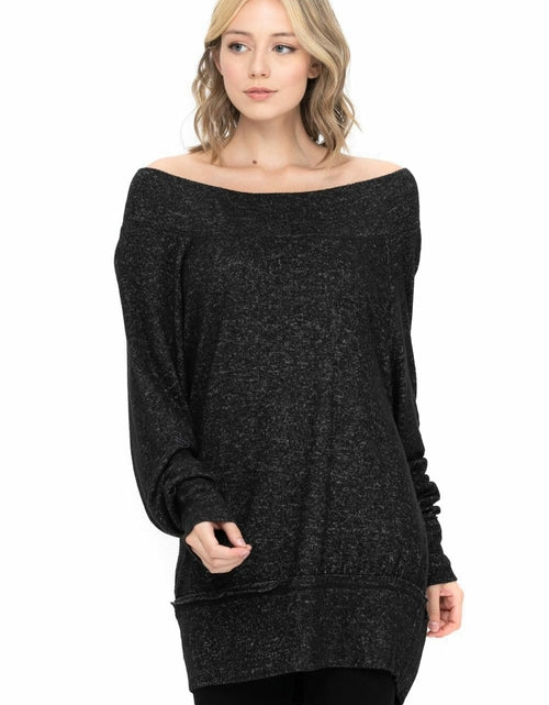 Load image into Gallery viewer, Dolman Sleeve Loose Pullover Sweater Knit Oversized Tunics Top
