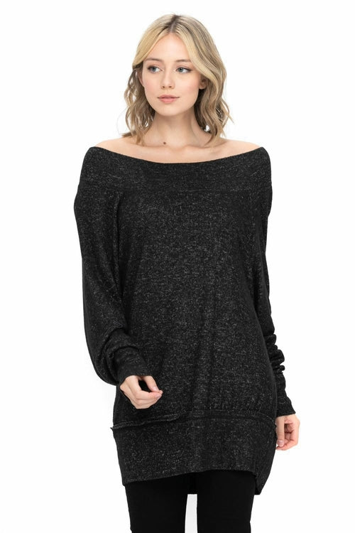 Dolman Sleeve Loose Pullover Sweater Knit Oversized Tunics Top