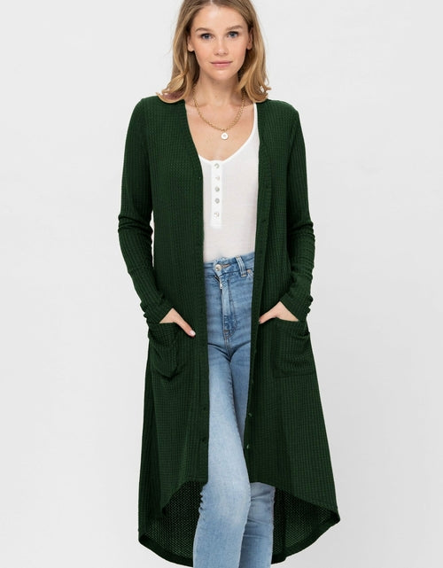 Load image into Gallery viewer, Long Sleeve Button Down Solid Color Knit Cardigans with Pockets
