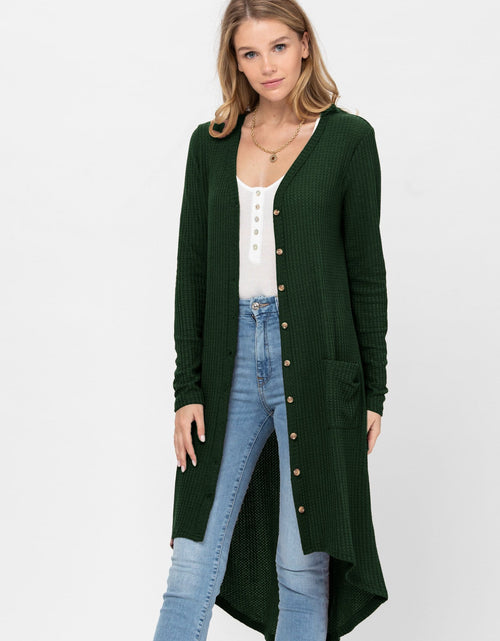 Load image into Gallery viewer, Long Sleeve Button Down Solid Color Knit Cardigans with Pockets
