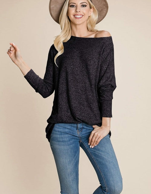 Load image into Gallery viewer, Casual Dolman Pullover Sweater Loose Fit Knit Top
