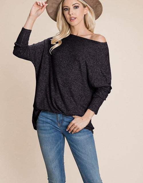 Load image into Gallery viewer, Casual Dolman Pullover Sweater Loose Fit Knit Top
