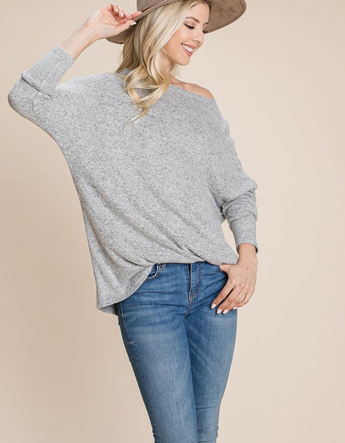 Load image into Gallery viewer, Casual Dolman Pullover Sweater Loose Fit Knit Top
