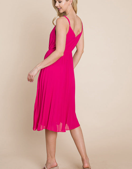 Load image into Gallery viewer, V Neck Pleated Midi Sundress
