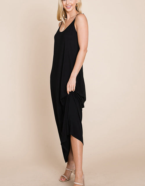 Load image into Gallery viewer, Light Cami Strap Pocketed Jersey Maxi Dress
