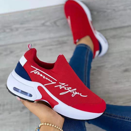 2022 Fashion Casual Breathable Wedges Ladies Walking Sneakers