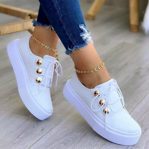 Load image into Gallery viewer, Light Breathable Casual Female Flat Shoes Gold/Black/White/Rose Gold
