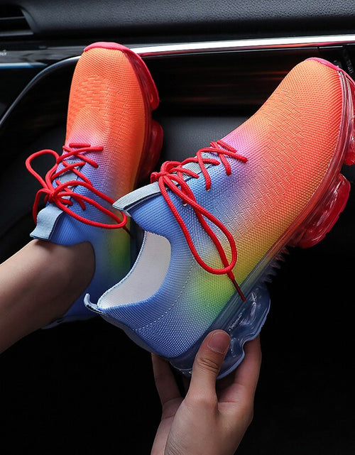 Load image into Gallery viewer, Fashion Mesh Cozy Running Sport Shoes Women Lace Up Sneakers
