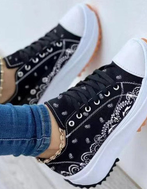 Load image into Gallery viewer, Fashion Women Sneakers Casual Sport Shoes Pattern Canvas
