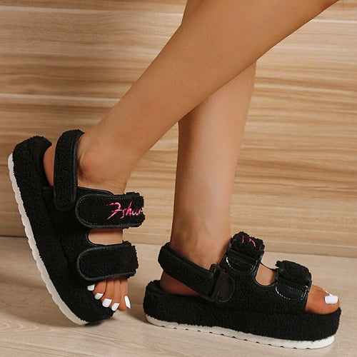 Load image into Gallery viewer, Casual Thick Bottom Women Sandals Orange/Blue/Black/Green
