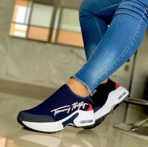 Load image into Gallery viewer, Flat Women Shoes Casual Breathable Wedges Ladies Walking Sneakers
