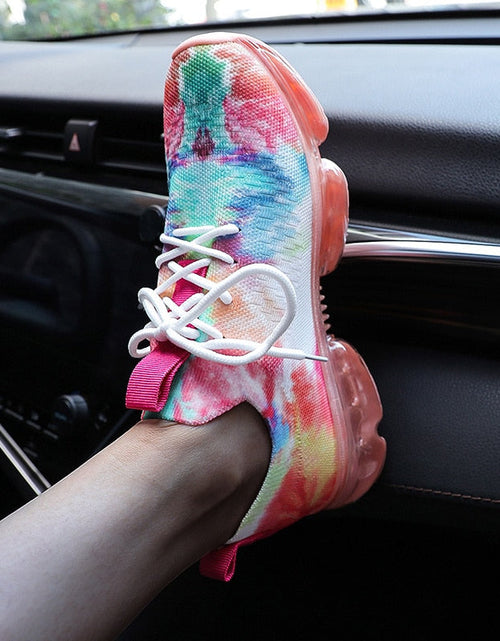 Load image into Gallery viewer, Fashion Mesh Cozy Running Sport Shoes Women Lace Up Sneakers
